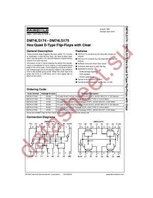 DM74LS175N datasheet  